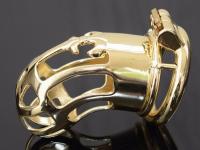 ステンレス製/男性用貞操帯■クラブ・ゴールド■NK