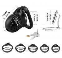 男性用/尿道プラグ付き貞操帯■ミニロック■