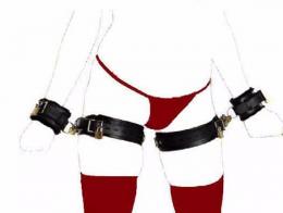 本革製■太腿カフ&手枷