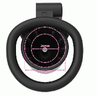 ステンレス製尿道プラグ付き■Resin/トゲ付き貞操帯■