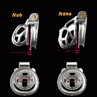 ステンレス製/男性用貞操帯■ダブルアーク・リング/Smaller(ケージ2種)