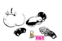 ステンレス製貞操帯■リング・ケージ間の調節可能