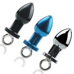 ステンレス製/空洞にもなる2wayアナルプラグ