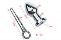 ステンレス製/空洞にもなる2wayアナルプラグ