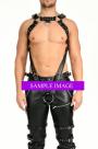 本革製■メンズ・ボディーハーネス■ショルダーガード