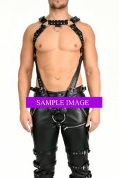 本革製■メンズ・ボディーハーネス■ショルダーガード