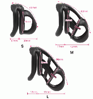 男性用貞操帯■Model-X■ミニロック(ケージ3種)