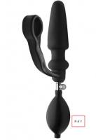 ポンプで膨らむ!アナルプラグ&コックリング■ポンプ取り外し可能