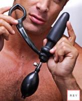 ポンプで膨らむ!アナルプラグ&コックリング■ポンプ取り外し可能