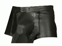 本革製/男性用貞操ショーツ■3ヵ所ロック