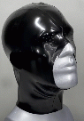 ラテックス製/全頭マスク■目元メッシュ・口元オープン