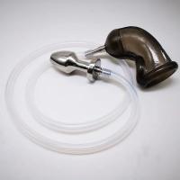 シリコン製・男性用貞操帯付きアナルプラグ