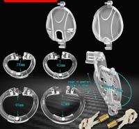 2ロック・開閉型貞操帯/PC製■NK