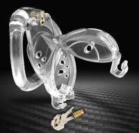 2ロック・開閉型貞操帯/PC製■NK