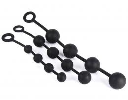 シリコン製/アナルビーズ■3サイズ◇ver.2