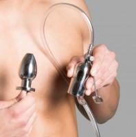 男性用/尿道プラグ付き貞操帯+アナルプラグ