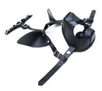 ペットプレイ・マスクハーネス■シリコンボールギャグ付き