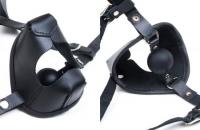 ペットプレイ・マスクハーネス■シリコンボールギャグ付き