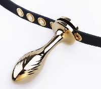 男性用/尿道プラグ付き貞操帯+アナルプラグ■ハーネスセット