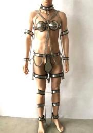 ステンレス製・拘束具/10点セット■男性用