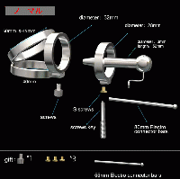 3+1リング付き尿道プラグ貞操帯■ノーマルorPA