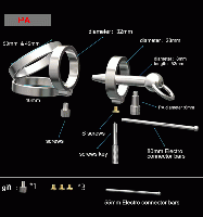 3+1リング付き尿道プラグ貞操帯■ノーマルorPA