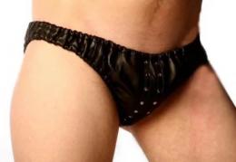 本革製■男性用ブリーフ/スタッズ
