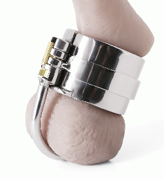 トゲ付き陰嚢(ボール)ストレッチャー/ロック付き■CBT