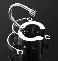 トゲ付き陰嚢(ボール)ストレッチャー/ロック付き■CBT