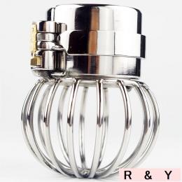 ステンレス製/トゲ付きボールストレッチャー■陰嚢ケージ