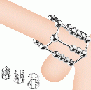 ステンレス製■回転・スライドビーズ付きコックリング