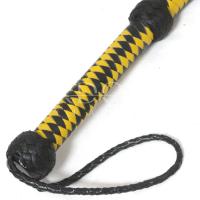 一本鞭/黄黒コンビ■本革製