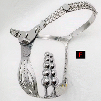 ステンレス製■女性用/貞操帯ベルト・ハーネス(ディルド・プラグ)■6種