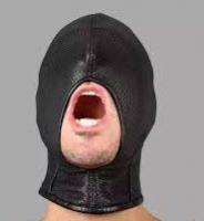 マウスオープン■パンチングレザーマスク