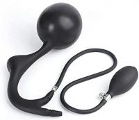 ポンプで膨らむ!アナル・ダブルプラグ■金属ボール入り■ダブルポンプ