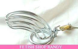 スチールステンレス製・貞操帯/縦ケージ