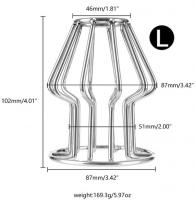 ステンレス製アナルプラグ/ケージ■大きさ3種