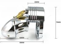 ステンレス製貞操帯■リング・ケージ間の調節可能