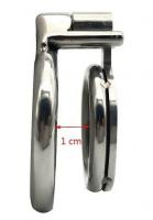 ステンレス製/貞操帯(+トゲリング・尿道プラグ)■ポケットサイズ