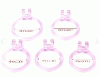 男性用貞操帯■クリア・ピンク■ABDL