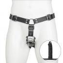 アナル・ハーネス/3連コックケージ+アナルプラグ