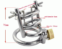 尿道拡張バー付き/リング貞操帯