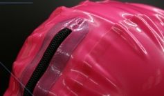 ラバー・ラテックス/マスク■ピンク