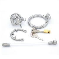 ステンレス製/貞操帯(+トゲリング・尿道プラグ)■XSケージ■NK