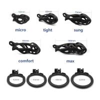 男性用貞操帯■Resin■フラット・リング(ケージ5種)