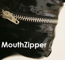 ラバー・ラテックス/お好みマスク■ジッパーつき/全三色