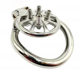 ステンレス製■スパイク付き/男性用貞操帯■尿道プラグ(二種)