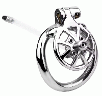 ステンレス製■スパイク付き/男性用貞操帯■尿道プラグ(二種)