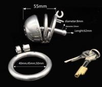 尿道プラグ付き貞操帯(ショートケージ)■NK