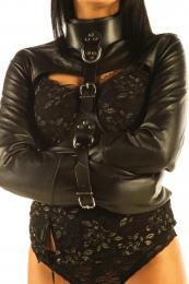 本革製■ボレロデザイン・ストレイトジャケット(拘束衣)